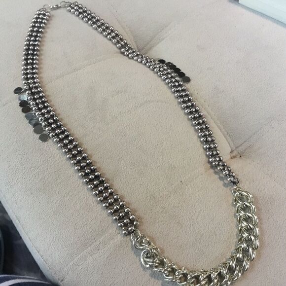 Silvertone Multi-Link Necklace  - Picture 1 of 4